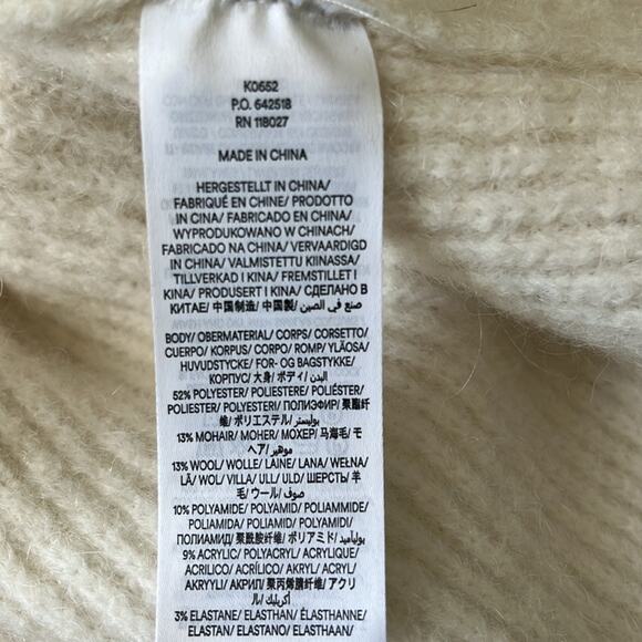 Boden cream Longline knit duster cardigan pockets size 2 - Picture 7 of 9